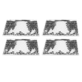 Miniatyrbilde 8 av 8: 4 stk Pregemapper Hevet reliefdesign DIY Craft Plastic Pregemal Mapper Verktøy for pregemaskin