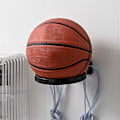 Miniatyrbillede 5 af 6: Fodbold Vægmontering Display Holder Plast Fodbold Opbevaringsstativ Basketball Supplies Sort
