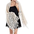 Miniatyrbild 1 av 5: Elegant spets Pashmina för bröllopssjalar för kvinnor