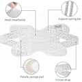 Miniatyrbillede 3 af 5: Knæbandage Knæstøtte med Sidestabilisatorer til Meniskskade Knæsmerter Gigt Skader Genoptræning, Justerbar Åndbar ZD HU 1 STK-XL