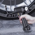 Miniatyrbillede 1 af 5: Bærbar Dækpuffer med Digitalt Trykmåler og Nød-LED-Lys