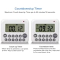Miniatyrbillede 2 af 5: Køkkenur, madlavningsur nedtælling/optælling digitalt ur med høj alarm stort LCD-display magnetisk bagside