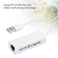 Pikkukuva 7 / 8: USB2.0 Ethernet-sovitin RJ45 Valkoinen ABS RTL8152B Chip Tietokoneen ulkoinen verkkokortti