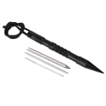 Miniatyrbild 8 av 8: Armband Paracord Stickning Nålar Spik Kit Aluminium DIY Vävverktyg Svart 4st/set