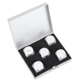 Miniatyrbild 1 av 7: 5 st Aluminiumlegering Bordsspel Pokerspel Tärningar Set med förvaringslåda Silver fyrkantig låda Silver Square Box