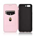Miniatyrbild 5 av 5: För Oneplus 5 Kolfiber Läderfodral-B6 Rosa