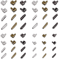 Miniatyrbild 1 av 5: Metall set - 12 delar, 3 färger, olika storlekar - perfekt för sömnad, reparationer och utbyten