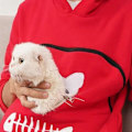 Miniatyrbillede 4 af 5: Fashion Katteelsker Hættetrøjer Kvinder Kængurulomme Hættetrøjer Hund Kæledyr Pote Pullover Toppe Langærmet Lynlås Hættetrøje Sudaderas Jzz Sort M