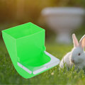 Miniatyrbillede 6 af 8: 2 stk. 13,5 cm kanin mad foderskål trug feeder kaniner avlsudstyr værktøjer