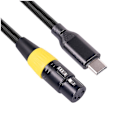 Miniatyrbillede 1 af 5: Usb C Til Xlr Hun Kabel Type C Han Til 3 Pin Xlr Hun Mikrofon Computer Lyd Data Kabel 3-AO