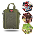 Miniatyrbild 5 av 8: Utomhus bärbar resväska Emergency Survival Bag Rescue Medical Pouch (armégrön)