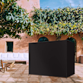 Miniatyrbillede 4 af 5: Beskyttelsescover til 3-personers gynge 220 x 125 x 170 cm 210D Oxford Cover Vinterbestandig Vandtæt Sort