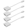 Miniatyrbillede 7 af 8: 4 stk. HDMI han til VGA hun adapterkabel 1080P video high definition bærbar konverter