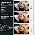 Miniatyrbillede 3 af 5: Bærbar Clip-On LED Selfie-telefonlampe med 60 højeffekt-LED'er, 2000 mAh genopladeligt batteri, CRI95+ og 3 lystilstande