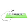 Pikkukuva 2 / 8: Elektroninen piano 37 koskettimella, lasten kosketinsoitin, opetussoitin, lelu, mikrofoni, vihreä