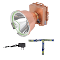 Pikkukuva 1 / 8: LED-otsalamppu, tehokas valokeila, USB-lataus, 4800 mAh, kaivosvalaisin yökalastukseen, US 110-240 V