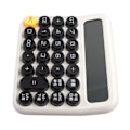 Miniatyrbillede 4 af 8: 12-cifret lommeregner Stort LCD-display Stor knap Standard mekanisk switch-regnemaskine til kontorskolehjem Porcelæn Hvid