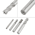 Miniatyrbild 2 av 8: 4st 4 räfflor HSS Grov pinnfräs CNC Fräs Fräs M6 /M8 /M10 /M12