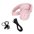 Pikkukuva 1 / 8: Lasten Bluetooth-kuulokkeet, taitettavat, säädettävät, RGB-väriset, valaistut kuulokkeet mikrofonilla lapsille, opiskeluun, BT06C