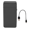 Miniatyrbillede 1 af 8: Elektrisk dobbelt buel lighter genopladelig vindsikker flammefri 220mAh aluminiumlegering USB lighter sort