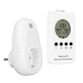 Miniatyrbillede 4 af 8: Trådløs stikkontakt termostat LCD fjernbetjening digital display temperaturregulator med temp sensor EU stik 220V