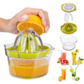 Miniatyrbillede 4 af 5: Citrus Juicer Håndpres med Målebæger Rivjern og Anti-slip Reamer 12oz til Citron Appelsin og Æg Separation