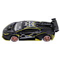 Miniatyrbillede 4 af 8: 1/32 Legering Støbt Model Sportsvogn Simulering Lyd Lys Træk Tilbage Superbil til Børn Sort