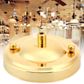 Miniatyrbillede 6 af 8: 2 stk. Jern Loftslampe Baldakin Krog Lysekrone Pladeholder Dekoration DIY Montering Tilbehør Guld