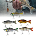 Miniatyrbillede 4 af 8: 5 stk. 10 cm Multi Sektioner Kunstig Fiske Lure Bait Havfiskeri Grej Synkende Wobblere med Krog