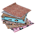 Miniatyrbilde 2 av 8: Leopardprint stoff 19,7 tommers brede assorterte stiler Mykt pustende lett flerbruks quilting stoff for håndverk DIY