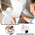 Miniatyrbild 4 av 5: 2-pack Universal Toalettsits Fästgångjärn Toalettsitslock Toalettlockfästen Toalettsits Ersättningsfäste
