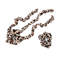 Miniatyrbillede 5 af 8: Varmefri hårkrøllemaskine med scrunchie Varmefri krøllestang pandebånd Sovende hårruller Stylingværktøj Leopardprint