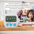 Miniatyrbild 2 av 4: Digital Kökstimer LED-Display Stoppur för Matlagning och Bakning