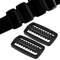 Miniatyrbillede 3 af 8: 2 STK Heavy Duty ABS Letvægts Slide Spænde Rem Bælteholder Dykkertilbehør Sort