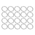 Miniatyrbillede 8 af 8: 20 stk Spring O-ringe 1,57 tommer diameter 0,2 tommer tyk stærk kobber sikker lukning fjederspænder til pung Taske smykker DIY Sølvfarve