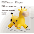 Miniatyrbild 3 av 5: Planet Animal Hopper för barn, Giraff att rida på för småbarn, Studsande häst, Hopphäst, Hoppleksakspresent för pojkar och flickor, uppblåsbar Hopper Bouncy
