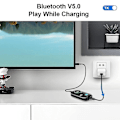 Pikkukuva 5 / 5: Bluetooth 5.0 3-in-1 Lähetin-Vastaanotin Mikrofonilla
