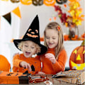 Miniatyrbilde 3 av 5: 72 stk Halloween Godteposer og 72 stk Halloween Klistremerker, Gaveposer Matpapirposer for Godteri, Kjeks, Nøtter, Halloween Dekorasjon