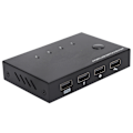 Miniatyrbillede 4 af 8: 4 ind 4 ud Switch USB Flere porte Signal kildekonverter KVM Datadeling Enhed