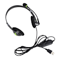 Miniatyrbilde 3 av 8: SY440MV Kablet hodesett 3,5 mm/USB Kundeservice Over Ear-hodetelefoner med støyreduserende mikrofonUSB