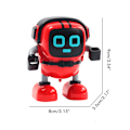 Miniatyrbild 2 av 8: DIY Robot Leksak Mini Robot Dra Tillbaka Inertia Snurrande Topp Pussel Robot Tidig Utbildning Leksak för Ålder Över 6 År Gamla Barn