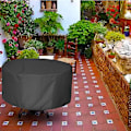 Miniatyrbillede 4 af 5: Udendørs Patio Firepit Borddækken - Vandafvisende, Vindtæt, Støvbestandig, UV-resistent - Robust, Sort - 70.9\" x 35.4\"