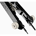 Miniatyrbilde 4 av 5: Pin Spring Clip + Standard Spring Clip for Klokkerem (Sølv)