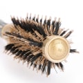 Miniatyrbillede 4 af 8: Bærbar anion antistatisk rund hårkam Salon stylingbørste guld og sort (25 mm)