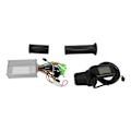 Miniatyrbilde 3 av 8: 48/60V 350W Elektrisk sykkel børsteløs motor kontroller 886 LCD display panel kit med reserve vri grep