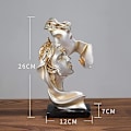 Miniatyrbilde 5 av 5: 1 Stykke Kreativ Par Statue - Harpiks Statue Elskere Skulptur Moderne Kunstfigur Borddekorasjon for Hjem Kontor Stue