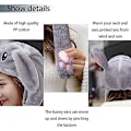 Miniatyrbillede 4 af 5: Rabbit Ear Moving Hat - Sjov Bunny Ears Cosplay Cap til børn og voksne