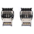 Miniatyrbillede 4 af 8: 2 stk. adapter metal USB3.1 10 Gbps han til hun TypeE Plug Play udvidet dataadapter