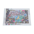 Miniatyrbillede 6 af 8: Rhinestone Maleri Velkommen Skrift 5D Levende Skinnende DIY Fremstilling Afslappende Interessant Rhinestone Kunst til Stue