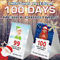 Miniatyrbild 2 av 8: Julnedräkningskalender 100 dagar 2022 Julnedräkningskalender Adventskalender Bordsdekoration Ornament